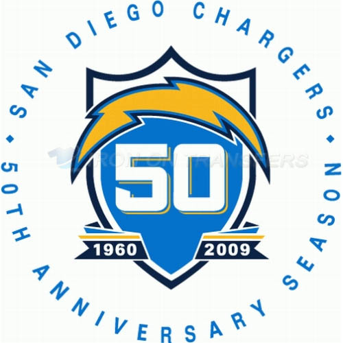 San Diego Chargers Iron-on Stickers (Heat Transfers)NO.734